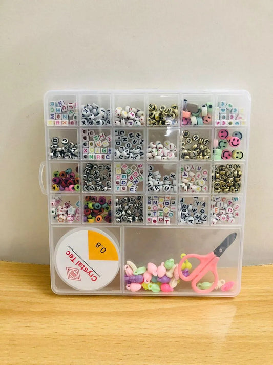 Multicolor Beaded Set for DIY Crafts