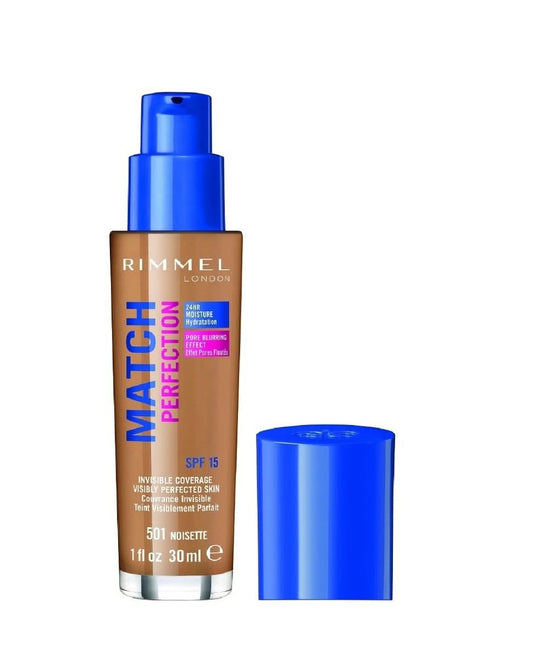 Rimmel London Match Perfection Foundation 501 Noisette