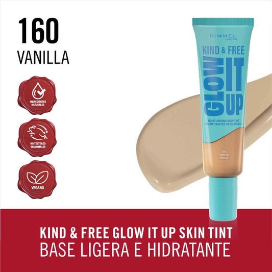 Rimmel London Kind & Free Glow It Up Moisturizing Skin Tint 160 Vanilla