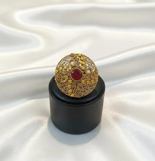 Maroon Adjustable Ring for Women Wedding \u0026 Party Wear