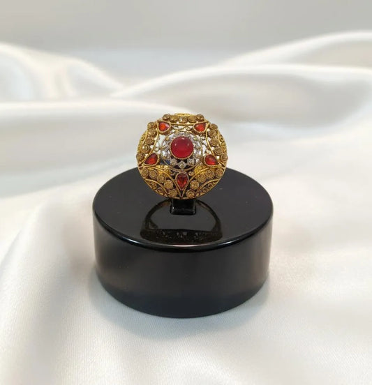 Maroon Adjustable Ring for Women Wedding \u0026 Party Wear
