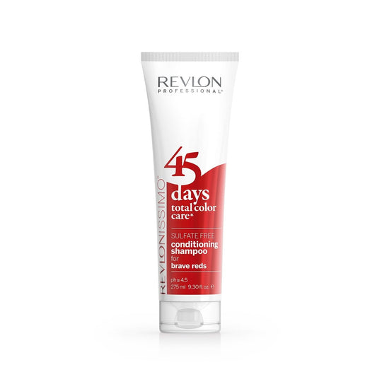 Revlonissimo 45 Days Total Color Care Conditioning Shampoo - Brave Reds 275ml