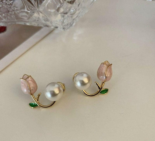 Golden Flower Earrings for Women, Lightweight \u0026 Durable