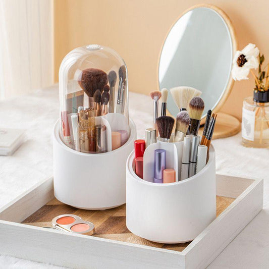 White Makeup Brush Storage Unit for Home \u0026 Travel