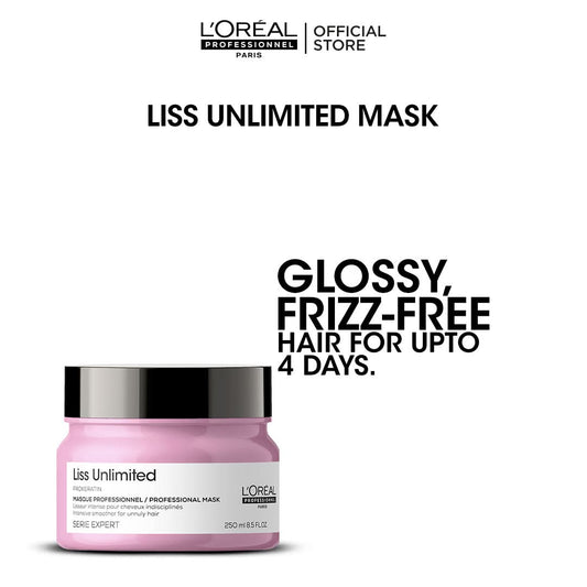L'Oreal Professionnel Serie Expert Liss Unlimited ماسک 250 ملی لیٹر - الجھے اور بے قابو بالوں کے لیے