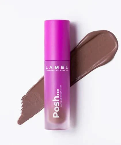 LAMEL Posh Matte Liquid Lip Stain - 402 Frost Rose 4gm