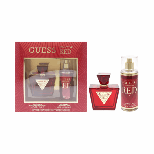 GUESS GU GS 75ML EDT + 125ML FM RED FOR WOMEN