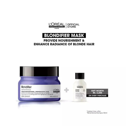 Buy Blondifier Mask and Get FREE Metal Detox Shampoo Worth Rs. 3200