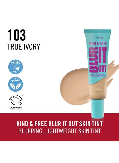 Rimmel Kind & Free Blur It Out Mattifying Skin Tint 103 True Ivory
