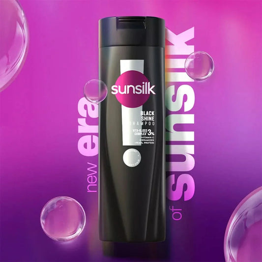 SUNSILK BLACK SHINE SHAMPOO 185ML
