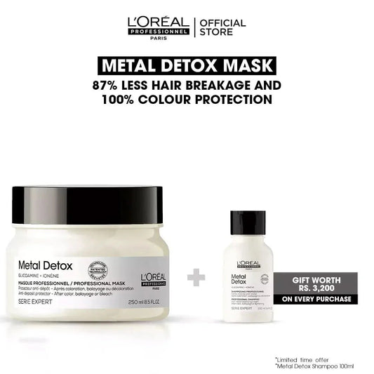 Buy Metal Detox Mask and Get FREE Metal Detox Shampoo Worth Rs. 3200