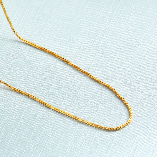 Women Gold Plated Necklace Short Clavicle Chain Korean Style