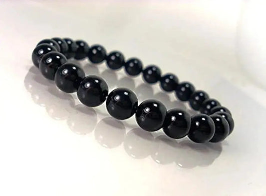 Black Pearl Beaded Bracelet for Women Men