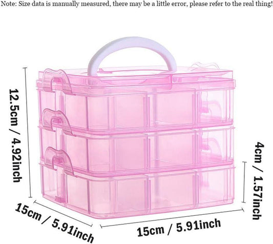 Premium 3-Layer Plastic Jewelry Box for Pakistani Homes