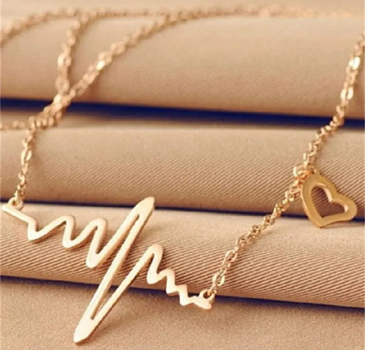 Fancy Stainless Steel Pearl Necklace for Girls Golden Silver