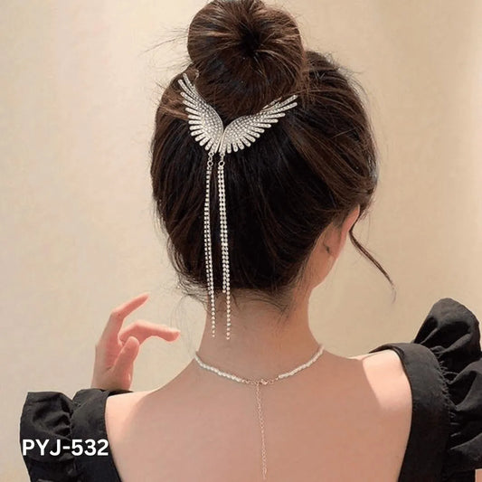 Silver Butterfly Wing Hair Claw for Weddings \u0026 Parties