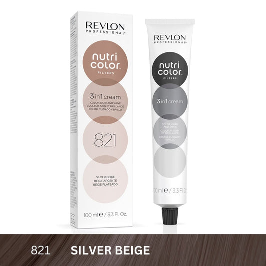 Nutri Color Filters 3-In-1 Hair Color - Silver Beige 821 - 100ml