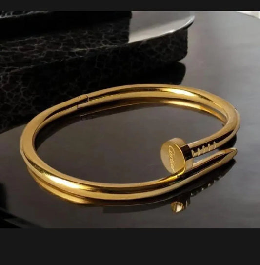 Antique Gold Plated Kara Bracelet for Women