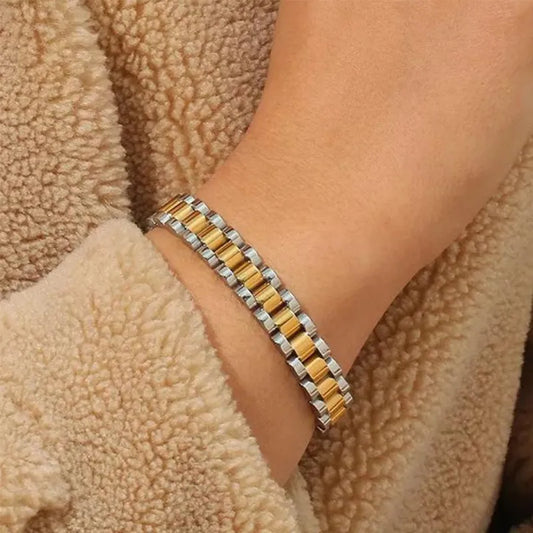 Luxury Gold \u0026 Silver Crystal Bracelet 12\\