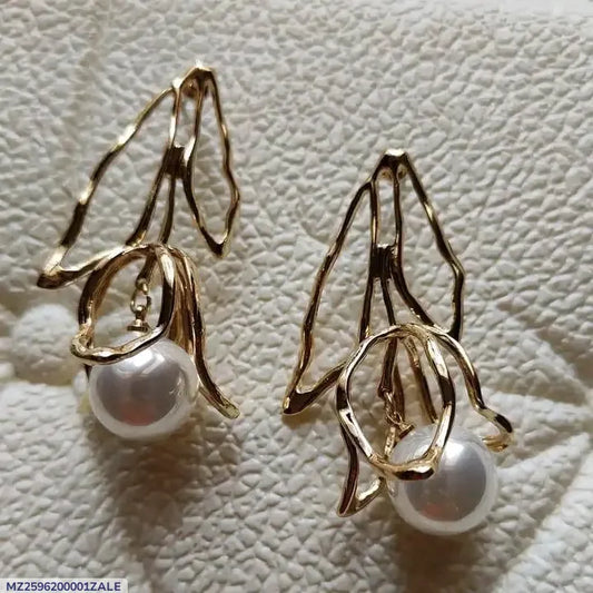 Best Friend Design Gold Plated Artificial Stones Earrings
