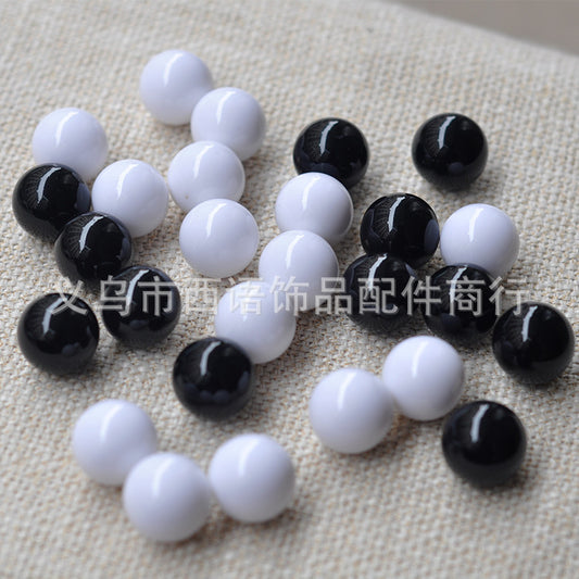Black & White Plastic Balls 18mm Educational Decor