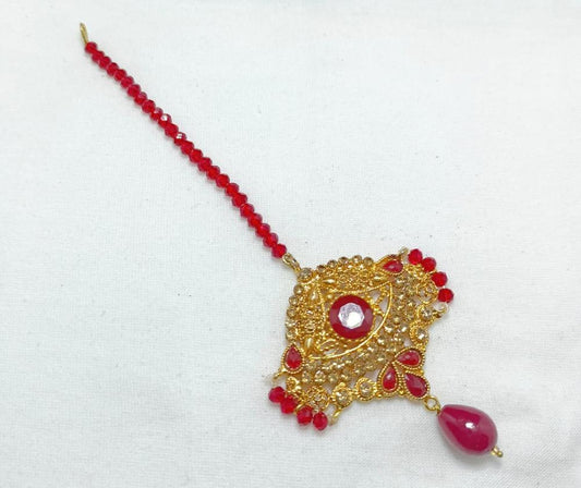 Premium Red Stone Bindiya for Pakistani Women