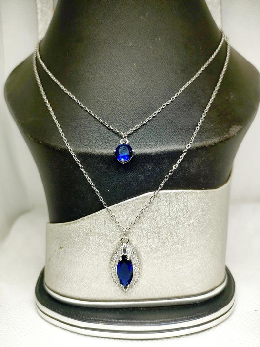 Green Blue Alloy Pendant for Daily \u0026 Bridal Wear