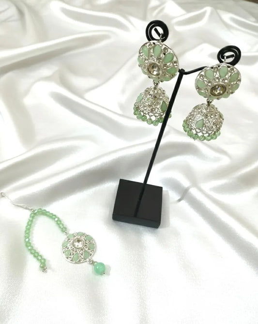 Green Beaded Choker Set for Weddings \u0026 Festivals