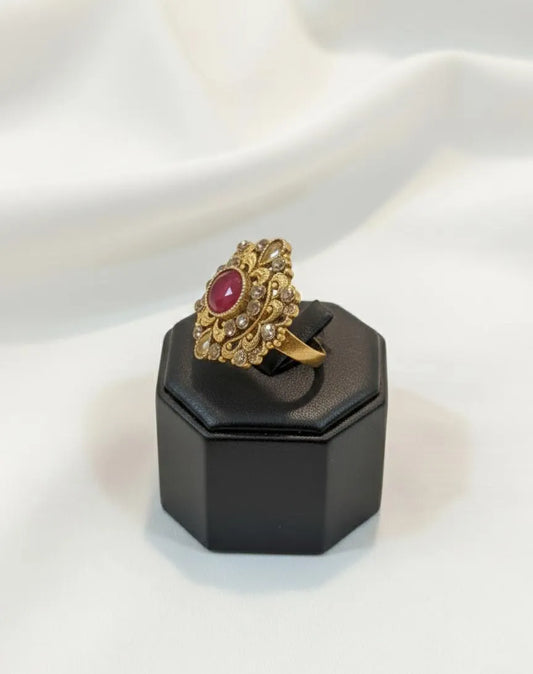 Maroon Adjustable Ring for Women Wedding \u0026 Party Wear