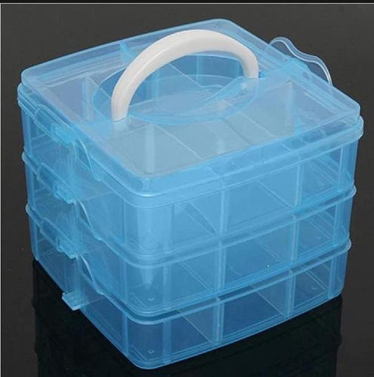 Blue Jewellery Box for Home Office Storage