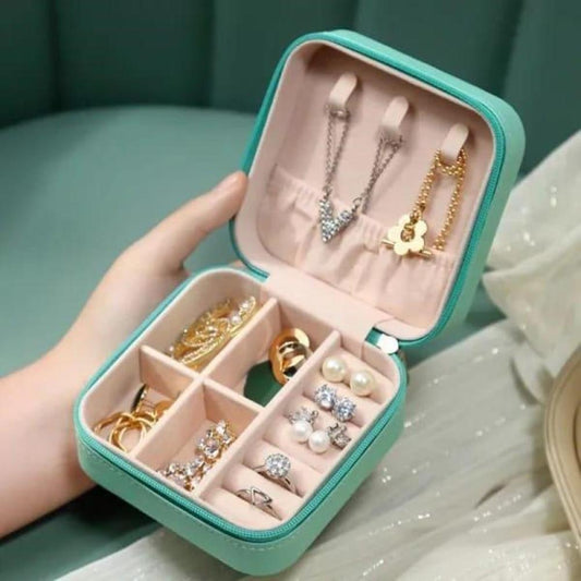 Stylish Pink Jewelry Box for Women Travel Home