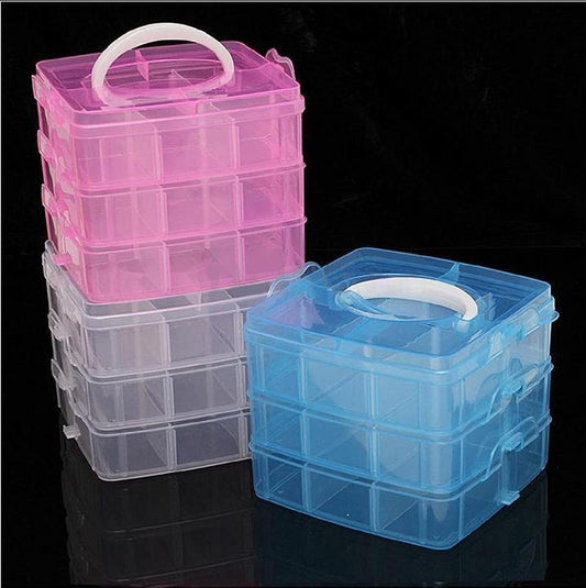 Premium Quality Earrings Storage Box Transparent Multi-Compartment