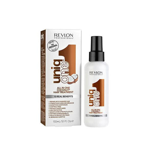UniqONE Repair Hair Spray Leave-In Treatment - 150ml - "All-in-One" 10 Benefits Hair Serum - Coconut Fragrance