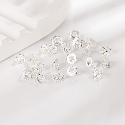 Silver Plated Paw Print Earplugs for Daily Wear