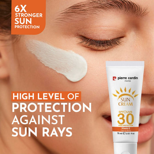 Pierre Cardin Paris Sun Cream 30 SPF High Protection 75ml