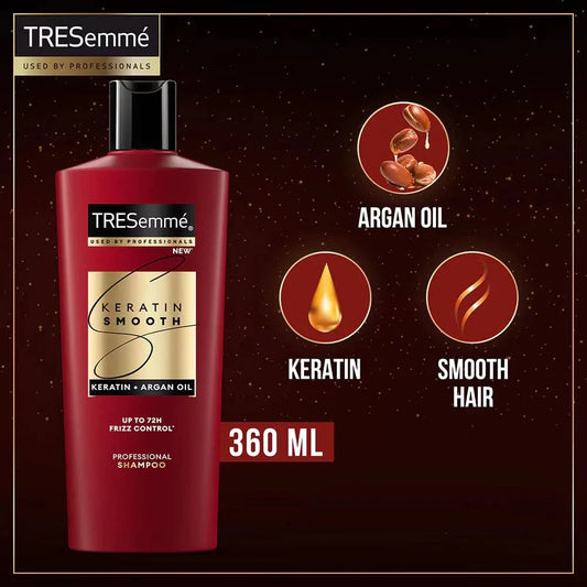 TRESEMME KERATIN SMOOTH AND STRAIGHT SHAMPOO 370ML
